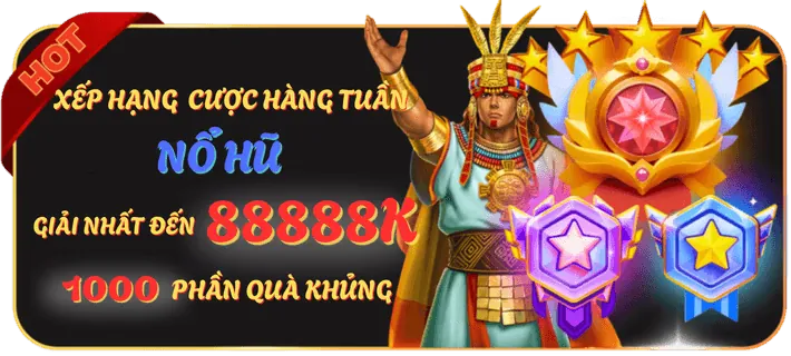 Hình ảnh khuyến mãi nạp lại hàng ngày cho game Nổ Hũ tại hm88 cổng game chính thức, với biểu tượng chip casino và phần trăm thưởng thêm.